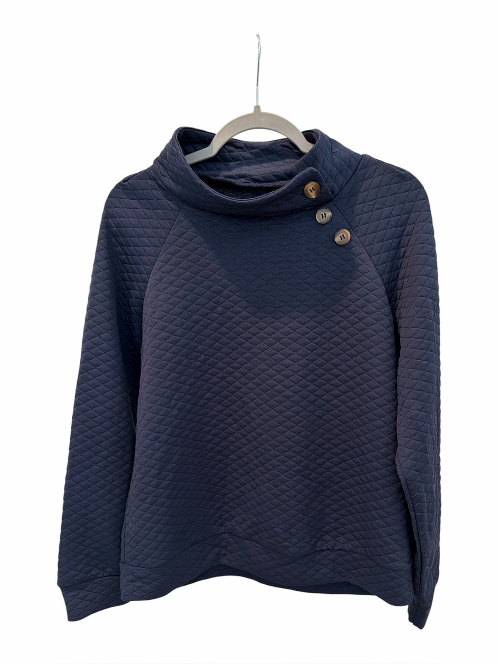 SHEIN Quilted Navy Pullover size large